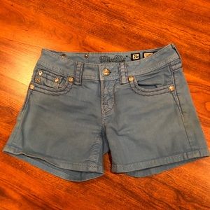 Light blue miss me shorts